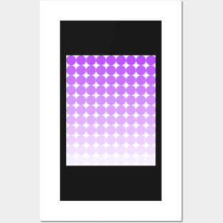 Purple Gradient Dots Posters and Art